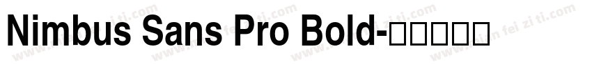 Nimbus Sans Pro Bold字体转换